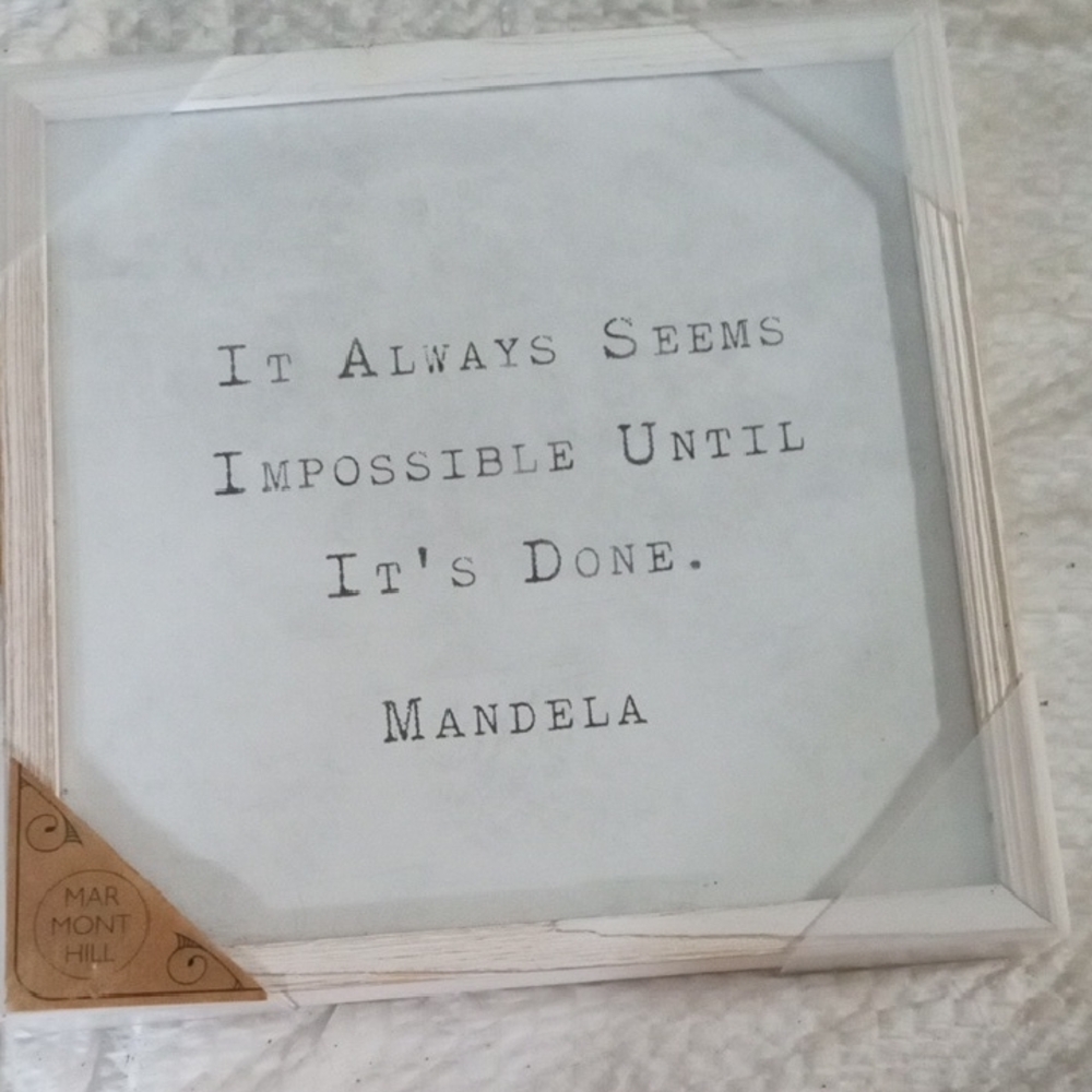 White Inspirational Art Print